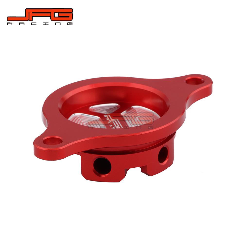 CRF450R 2009-2016 CNC Aluminum Engine Oil Filter Cover for Off-Road Motorcycles