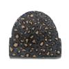 Shein autumn and winter new wool hat fashion versatile thermal hat casual cycling ear hat leopard print knitted hat women