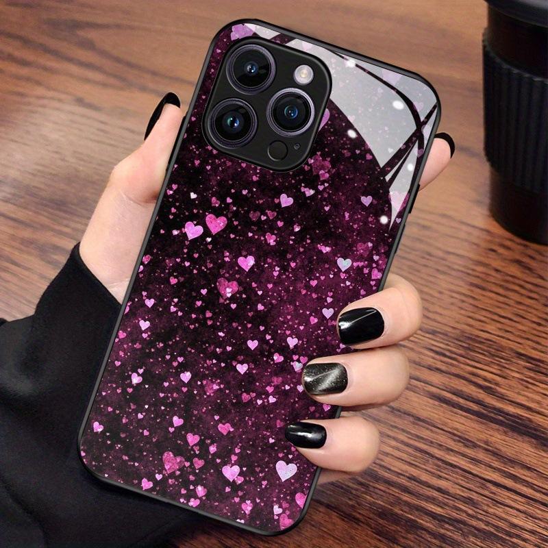 Iphone16 Mobile Phone Case Love 17promax Tempered Glass Case Apple 17AIR Protective Case 15pro