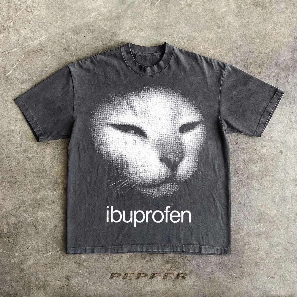 2026 I Need Ibuprofen Funny Vintage Graphic Cat T-shirt Meme Shirt Silly Kitten Tshirt Gift Shirts Ironic Tees Gift for Her Him 4XL