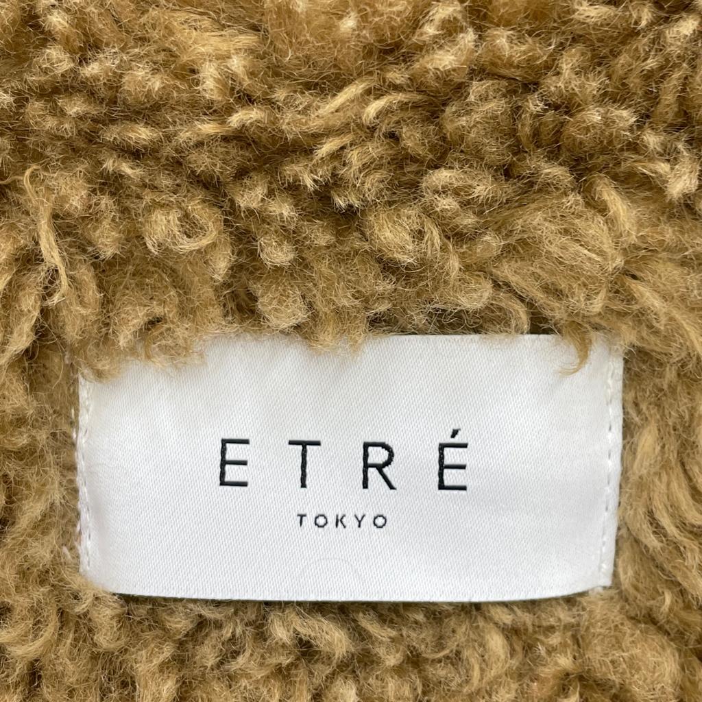 ETRE TOKYO 1221600017 Brown Faux Sheep Fur Jacket Jacket M BrownUsed