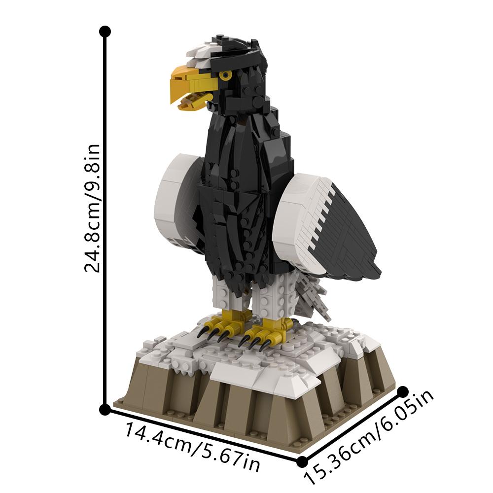 MOC Bluejay Blocchi da Costruzione Modello Raven Bricks Aquila di mare di Steller Tucano Toco Uccello Mondo Animale Giocattoli da Assemblaggio Regalo di Compleanno per Bambino
