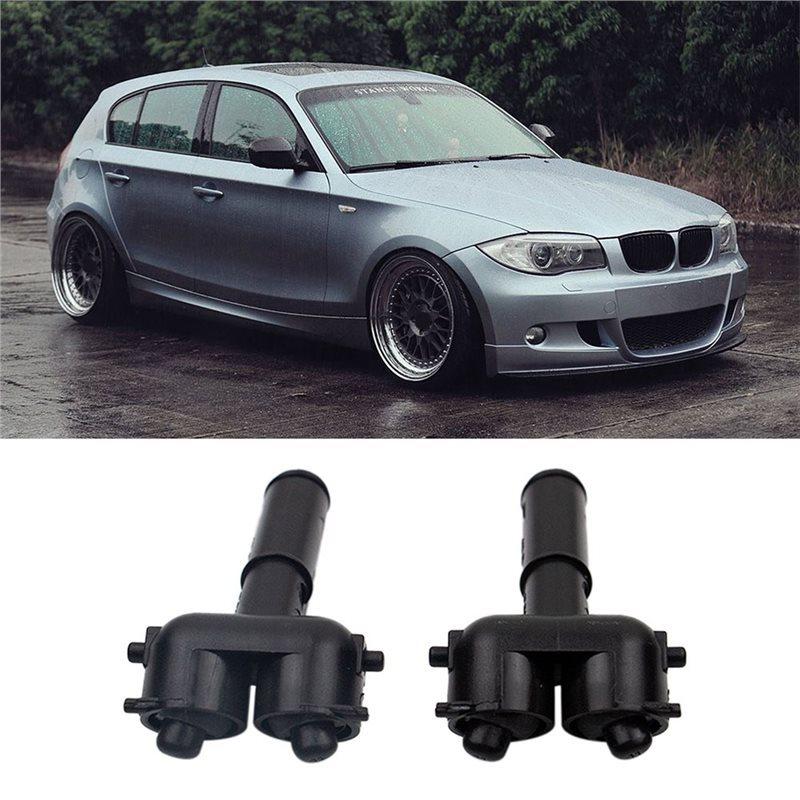 For BMW E87 Car Headlight Washer Nozzle 1 Pair Left Right Side 61673414961 61673414962 Accessories