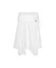 Nigaennikol Lace Shirring Flare Midi Skirt_Ivory