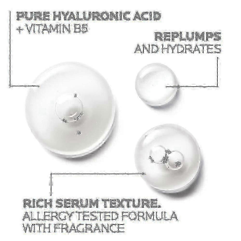 Roche-posay Hyalu B5 Pure Hyaluronic Acid Serum Triple Anti-aging Concentrate Repairing Essence, Replump Skin Smooth