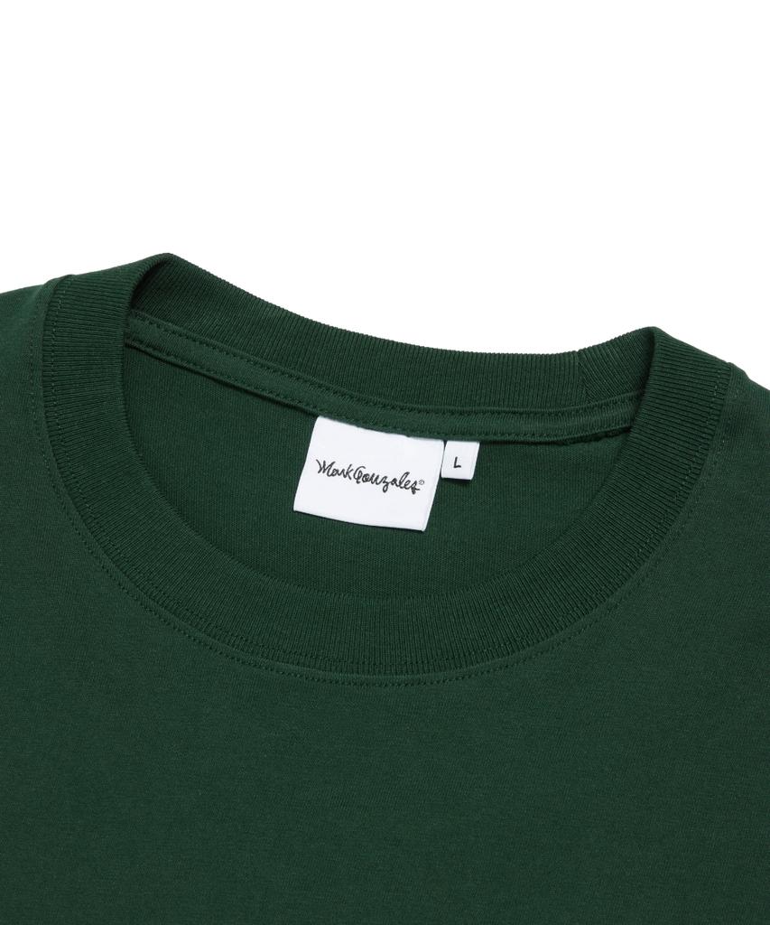 Mark Gonzales Angel Wappen Long Sleeve T-Shirt - D/Green