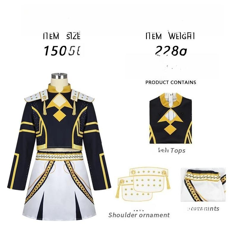 Kids Rumi Zoey Mira Demon Hunters Kpop Cosplay Costume for Child Girls Printed Clothing Roleplay Outfits Halloween Carnival Suit