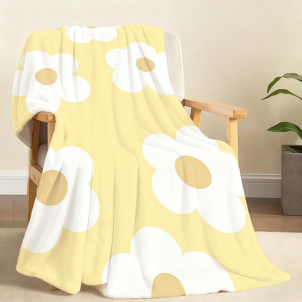 D Ditsy D Fiore di Margherita Moderna Coperta Morbida Coperta da Lancio per Casa Camera da Letto Letto Divano Picnic Viaggio Ufficio Coperta di Riposo Coperta Regalo