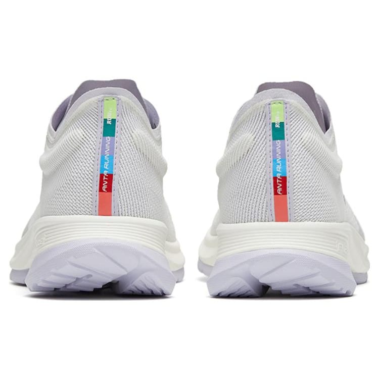 Anta Hydrogen Run V Slip Resistant Abrasion Resistant Low top Running Shoes Women's White Purple 122325540-1