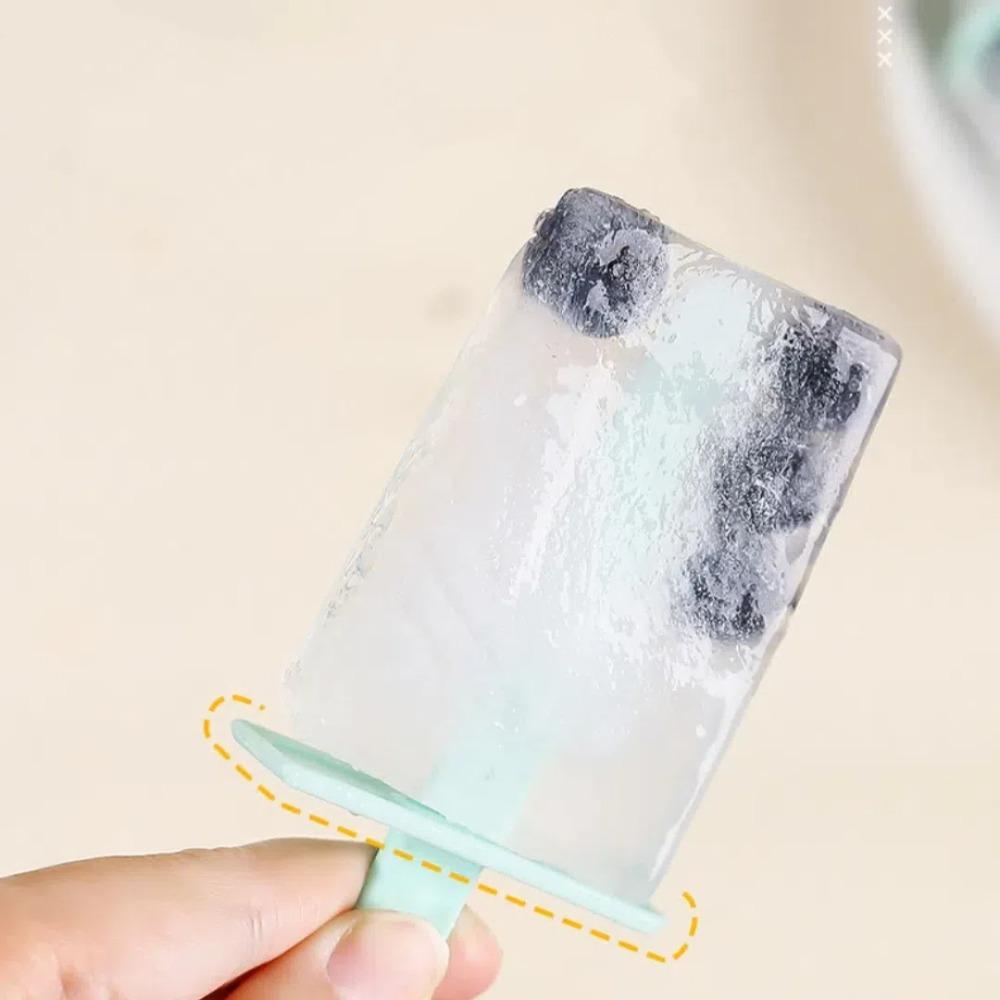 Nové 4/8 mřížkové formičky na nanuky s víčkem, opakovaně použitelné výrobníky nanuků, sada pro domácí výrobu ve tvaru medvěda, domácí mražené