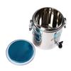 10L Insulated Soup Bucket with Faucet Commercial Rice Bucket Pot Stainless Steel Buckle Lid Handle Beverage Dispenser