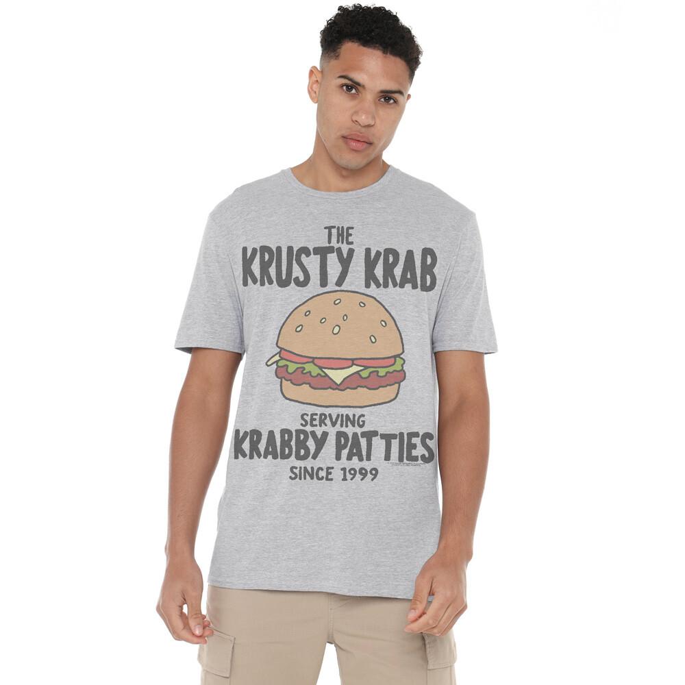 Spongebob Krabby Patties T-Shirt S-2XL Athletic Heather XXXL