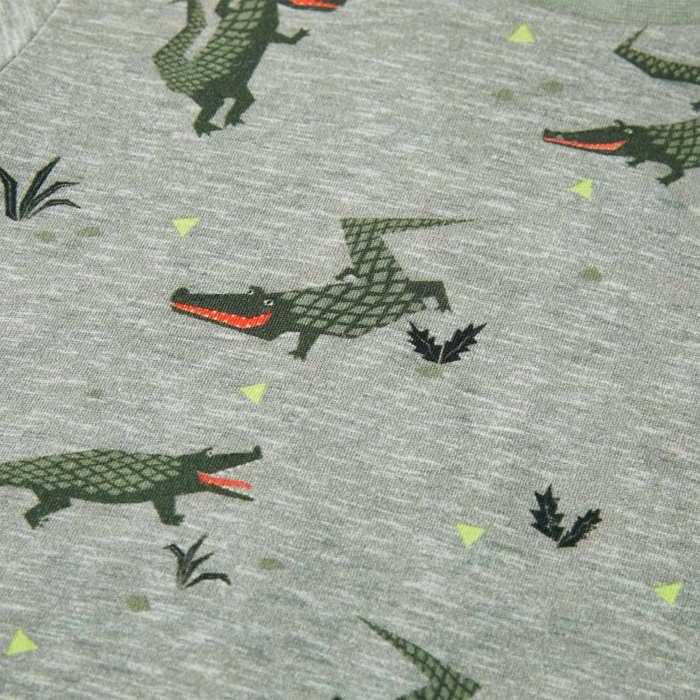 T-shirt pour enfants mélange kaki clair 92/104/116/128/140