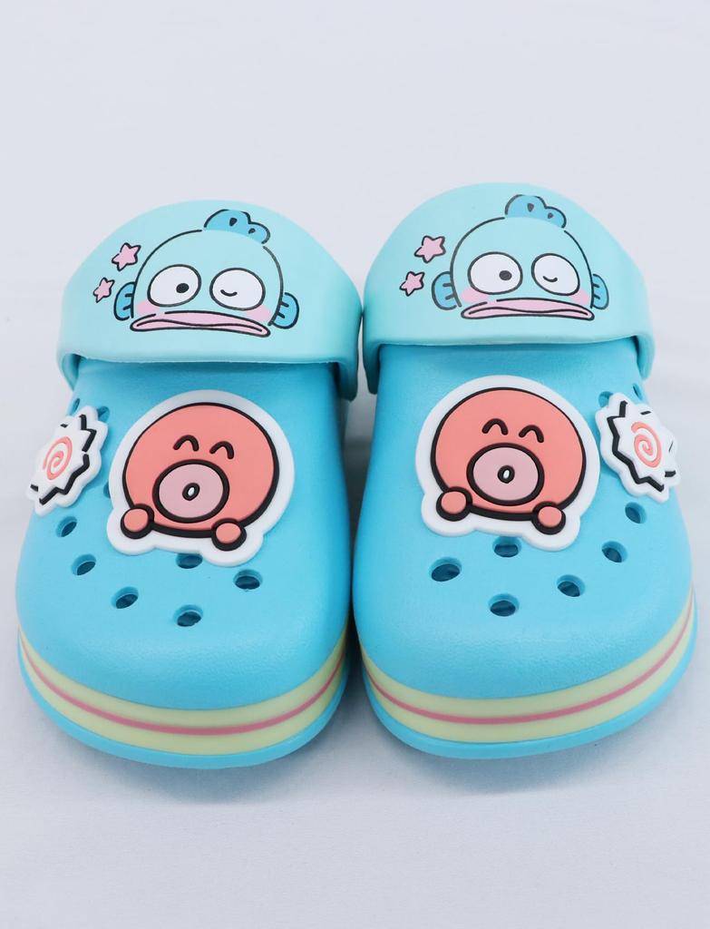 Kaitak Family Sanrio Characters Hello and Cinnamoroll Summer Sizes and 20cm Kuromi, Kitty, Hangyodon, Kids' Sandals, 16cm, 18cm, (Saxophone