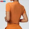 Female Yoga T Shirt With Moisture Wicking Fabric For Running And Fitness Workouts