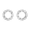 Millenia Large Hoop Earrings Women Earrings White 5618629