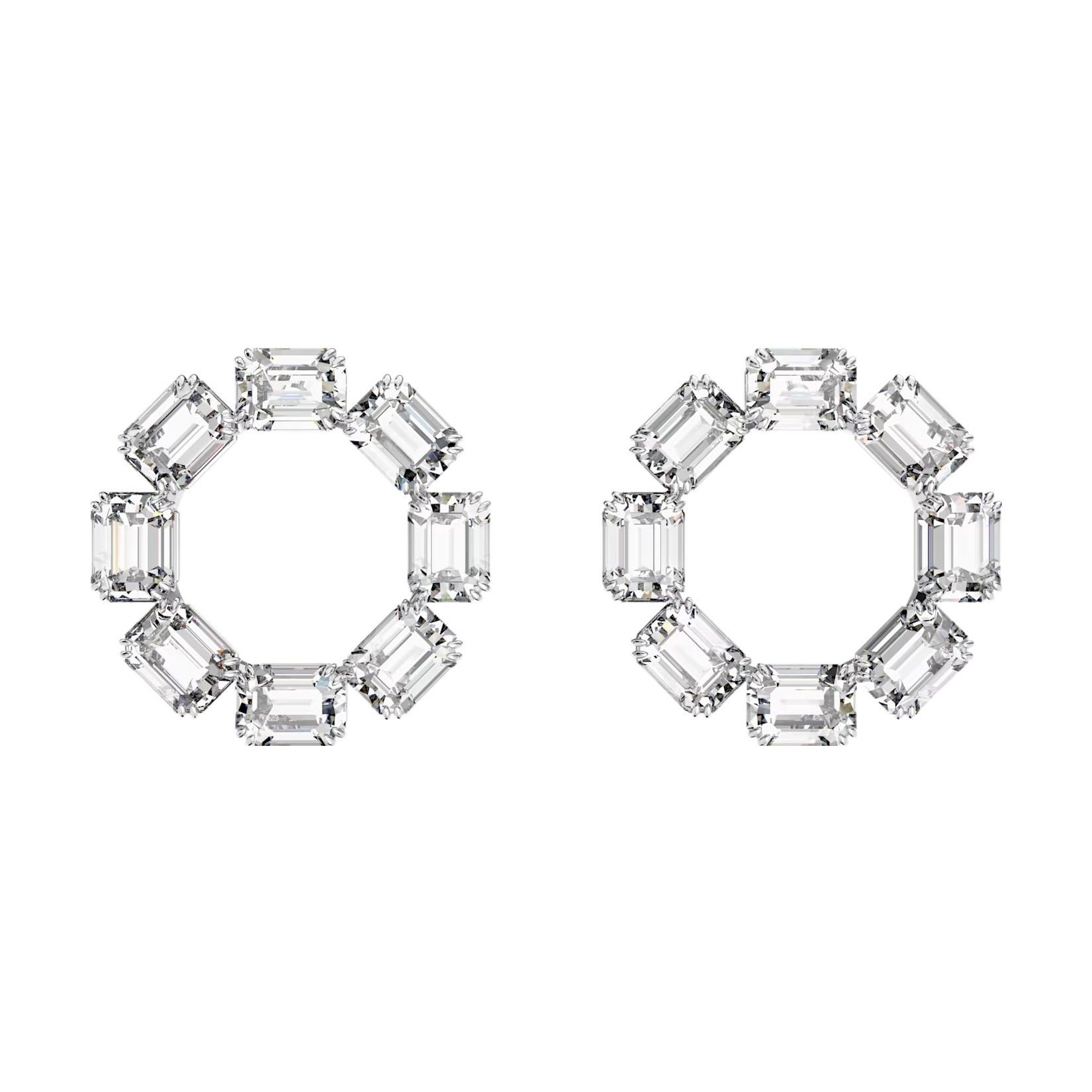 

Серьги-кольца Swarovski Millenia Большие Женские Серьги Белый 5618629 Shopping Bag,Silver,F