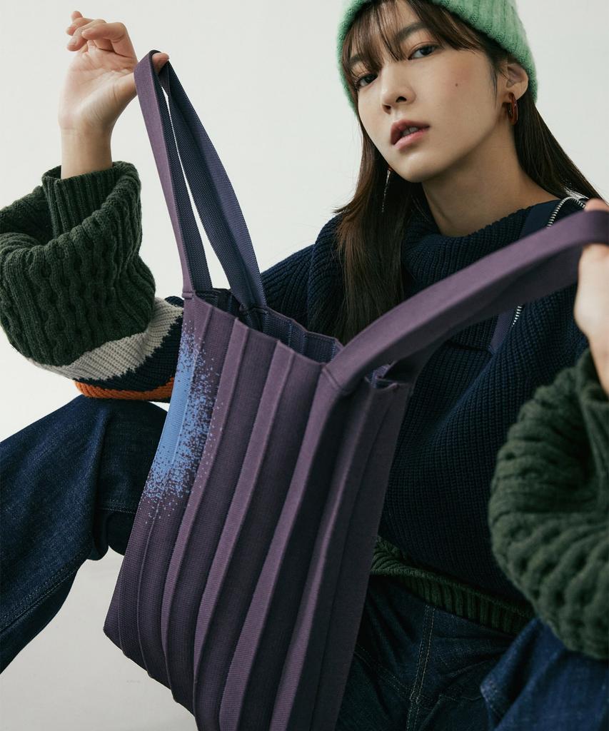 Pleatsmama Tote Bag Blue Mulberry