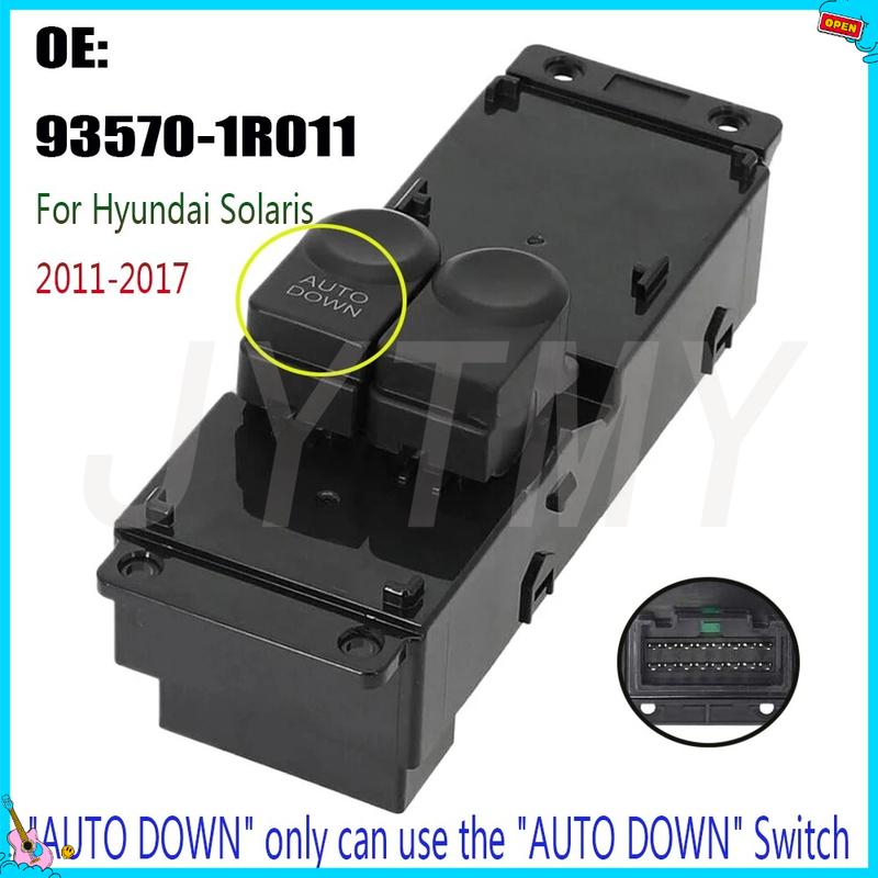 

Car Accessories For Hyundai Solaris 2011 2012 2013 2014 2015 2016 2017 Electric Window Control Switch Lifter Button AUTO DOWN