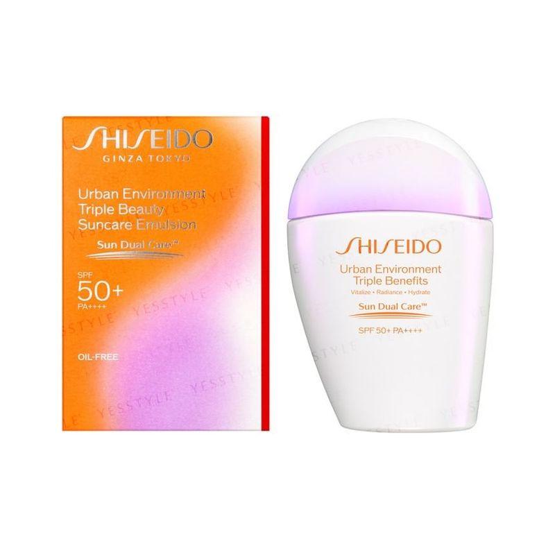 Shiseido - Suncare Urban Environment Triple Beauty Suncare Emulsion Oil-Free SPF 50+ PA++++