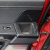 2xRear Door Dandle Cup Holder Panel Cover Trims for Ford F150 + Carbon Fiber