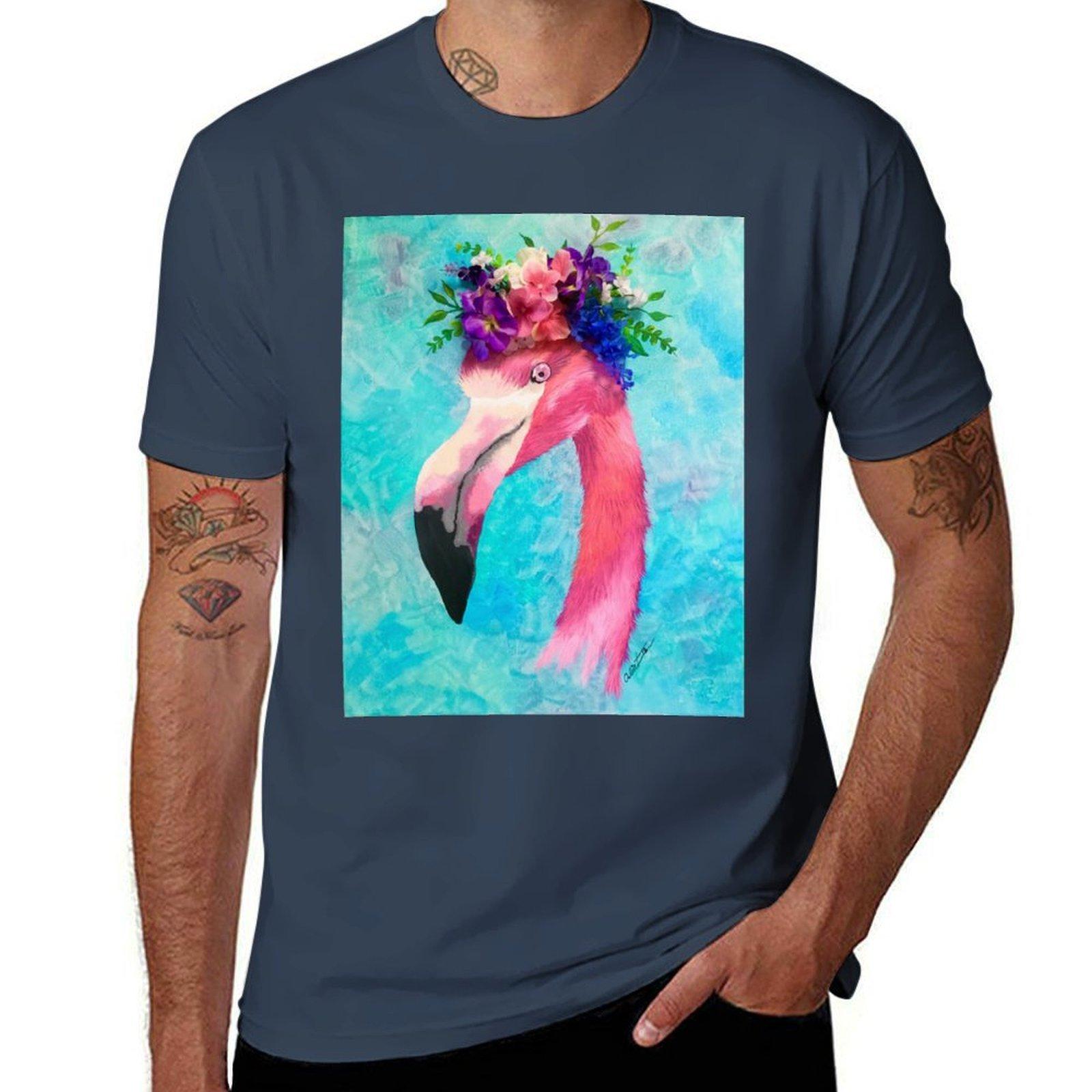 Flamingo Tshirt Simple Trendy Casual Tshirt S