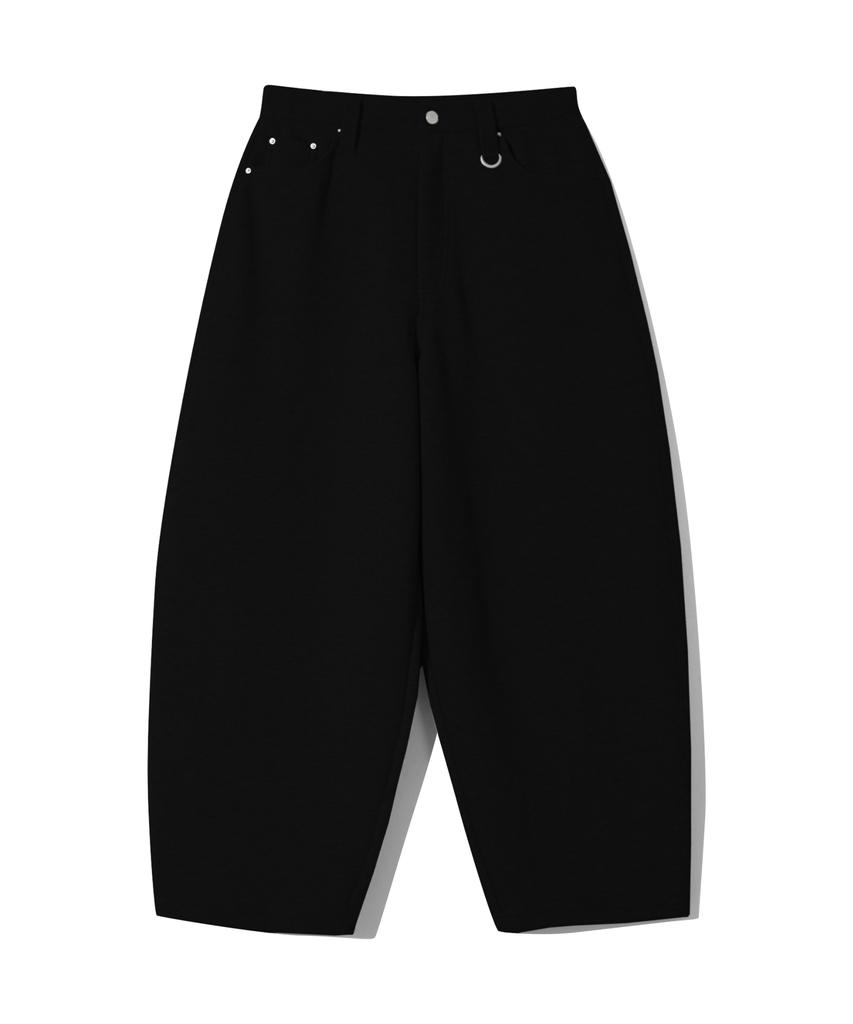 URBANSTOFF Curved Loose Sweatpants (Black)