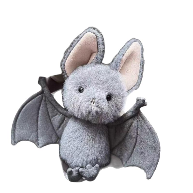 

1PC Lovely Fun Bat Pig Plush Doll Cute Cartoon Animal Soft Stuffed Doll Toys Home Car Decoration Holiday Gifts сірий колір