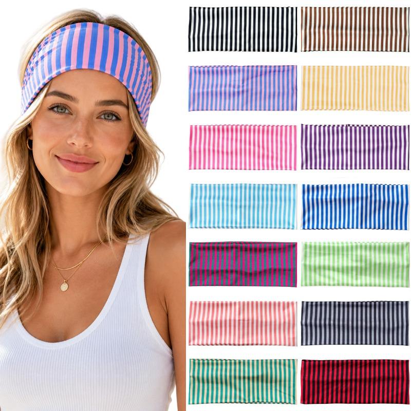 Wide-brimmed, High-elasticity, Fashionable Headband Hair Accessory for Sports, Yoga, Sweat Absorption, Breathable Hair Tie