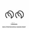 Cool ~ Y2g European and American Culture Titanium Steel Non-Punching Fake Labret Punk Hole-Free Perforation-Free Non-Piercing Lip Ring