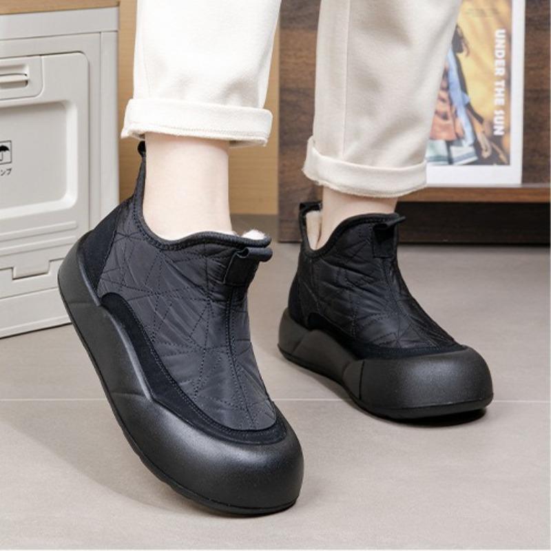 Fashionable Thick Soled Cotton Shoes Winter New Thick Snow Boots Casual Versatile Anti Slip Waterproof Cotton Boots
