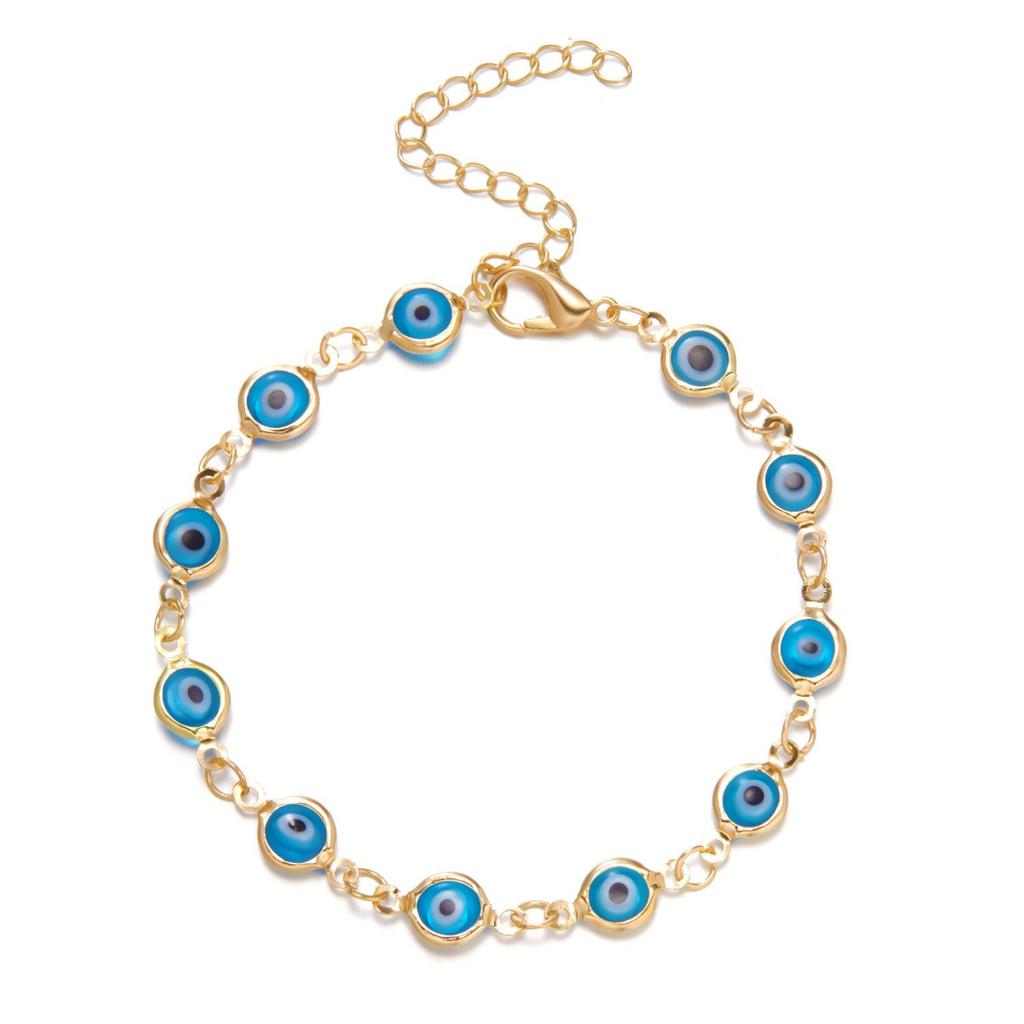 Adjustable Turkish Evil Eye Bracelet – Retro Colorful Design