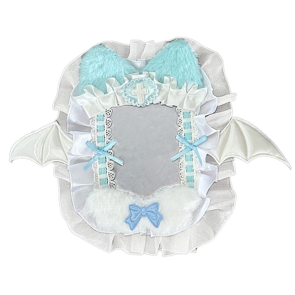 

Cute Pink Bow Card Holder Lace with Ribbon Photo Protector Case Anime Photocard Holder