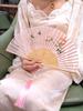 6.3inch Chiffon Ancient Style New Chinese Style Hanfu Cheongsam Summer Portable Folding Fan Pink Women's Fan for Dance