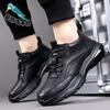 Men's shoes spring 2025 new casual leather shoes men's running sports shoes men's soft shoes