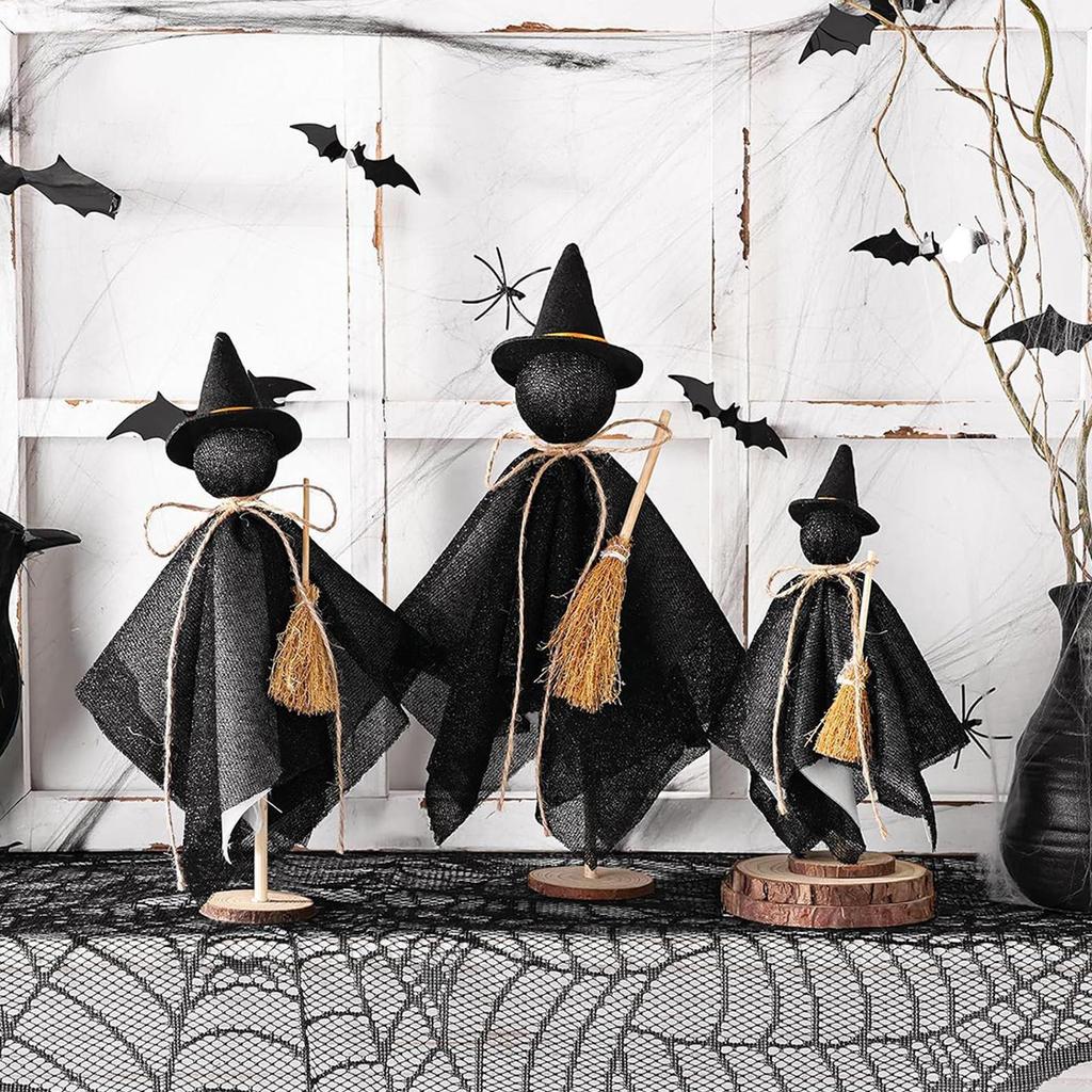 Witch Decor Witch Statue Desk Decor Set 3 Pieces Halloween Decorations Table Centerpieces For Living Room Fireplace Bedroom