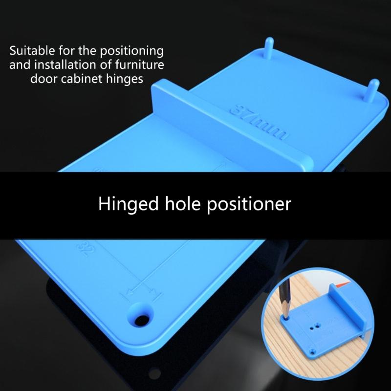 Adjustable Depth Door Hinge Drilling Positionin Jigs Hole Template Suitable for DIYer Enthusiasts Professional Carpentry