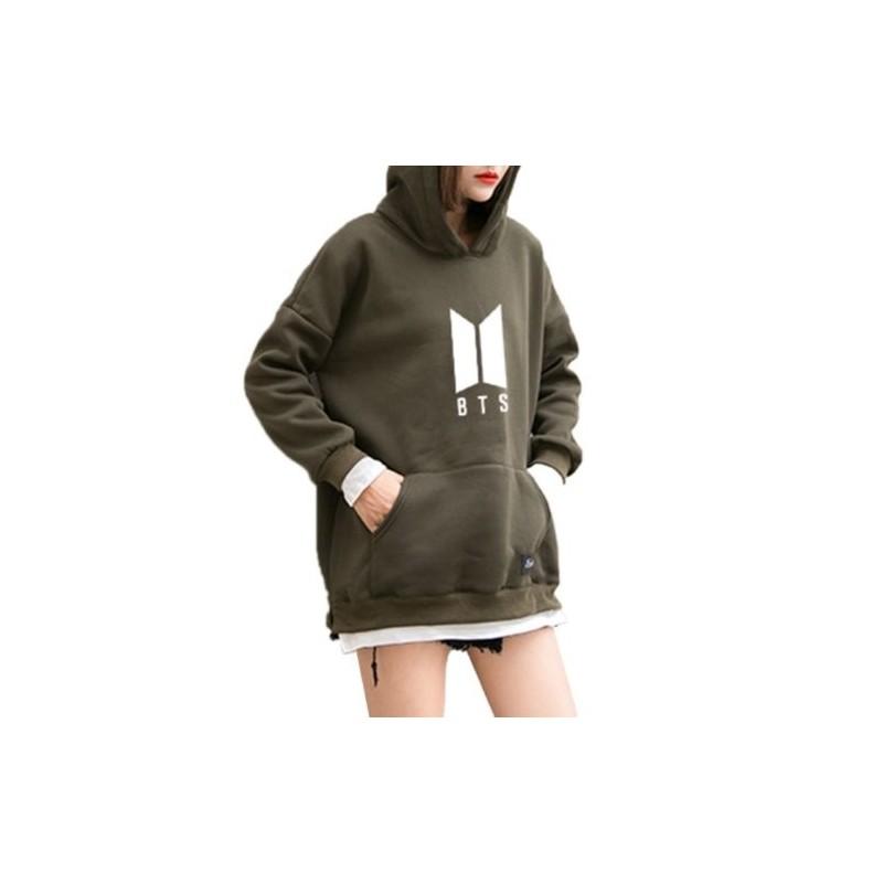 Bts Hoodie Bangtan Hooded Sweatshirt With Stylish Patchwork Design And Spacious Pocket