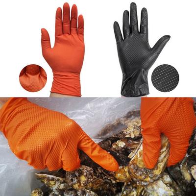 20 Peças Luvas de Trabalho Padrão Diamante Laranja Preto Luvas Domésticas Ferramenta Luvas para Reparo Automotivo Unissex