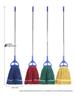 Four-Color Cotton Yarn Wax Mop with Replaceable Stainless Steel Threaded Clip Head