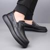 Fashion Hot Sale Walking Shoes Handmade Moccasins New Leather Mens Loafers Breathable Summer Slip on Flats Man Casual Leather Footwear