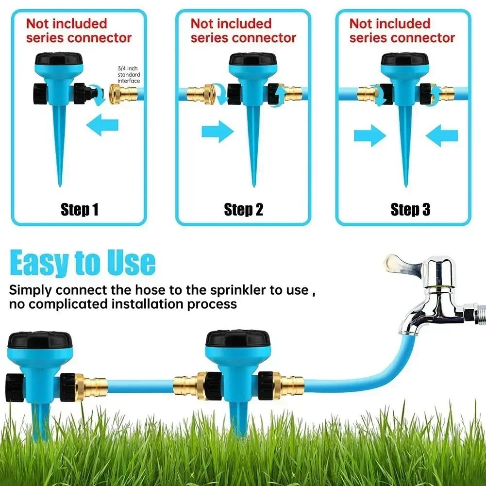 360° Rotatable Sprinklers Auto Lawn Garden Sprinkler Watering System Water Spray Grass Lawn Yard Agriculture Irrigation