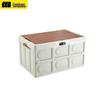 Explorer Outdoor Camping Storage Box with Wooden Lid