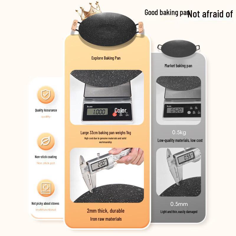 ZISIZ Korean BBQ Induction Griddle Pan