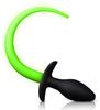 Glow Tail Phosphorescent Dog Tail Plug 8 X 3.2cm - Ouch! Glow - Puppy Play, Dildos Tail