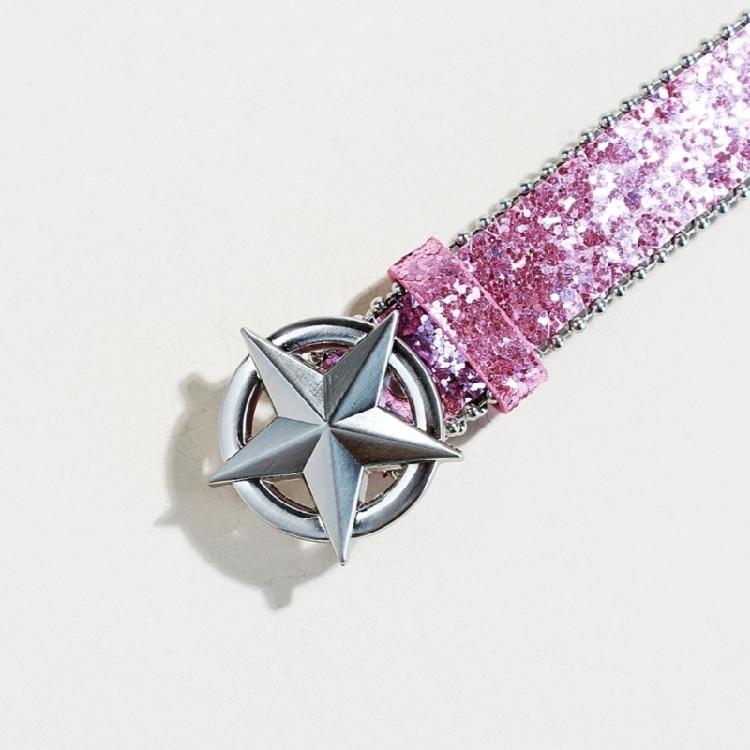 Blingbling Glitter Waist Belt for Street Dance Jean Casual Wear Trendy