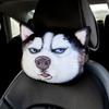Cushion Seat Support 3D Printed Cute Seat Belt Shoulder Cover Car Headrest Dog Cat Car Neck Pillow