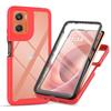 Do Moto G06 4G Odporne na wstrząsy Przezroczyste Etui Wbudowana Ochrona Ekranu Pełne Wytrzymałe Etui Defender dla Motorola G06 Case,G56,G86