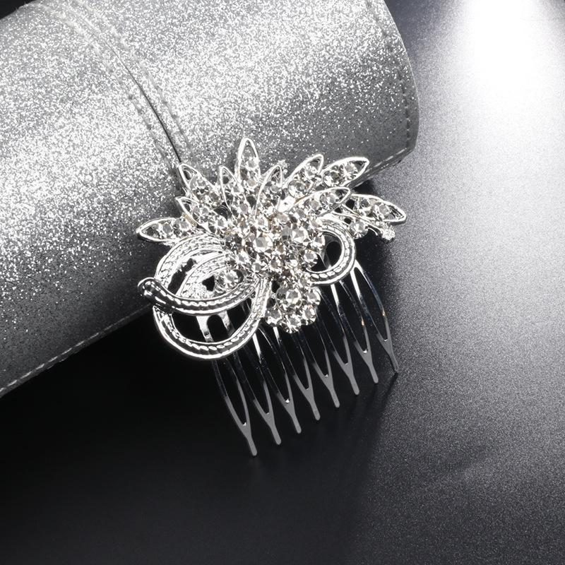 

1Pc Rhinestone Hair Clip Claw Comb Pin For Women Barrette Wedding Headdress Girls Hairpin Hair Accessories