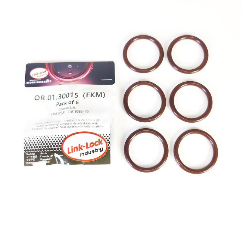 6PCS FKM Viton OR.01.30015 Engine Intake Pipe O-Ring 11618512681 11618583456 for BMW B37 B47 N47